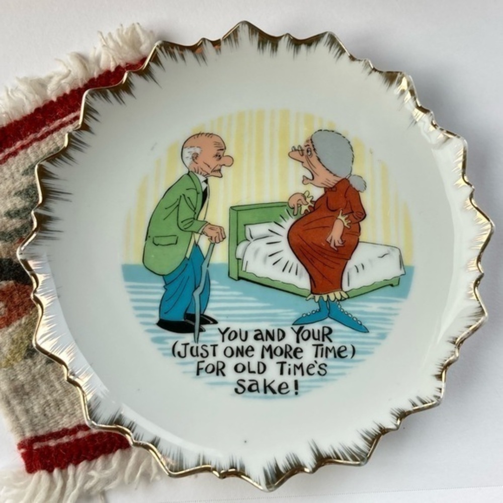 💛💚 FUNNY PLATE GRANDPARENTS JAPAN PLATE